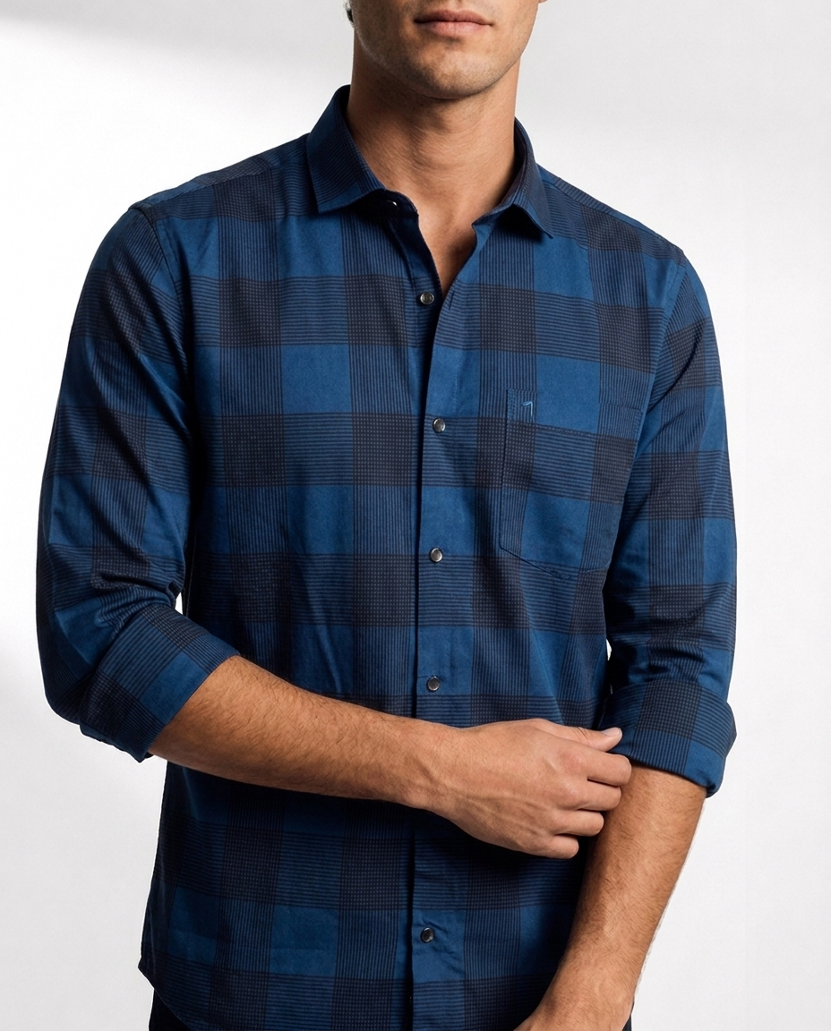 Bold Grid Check Shirt