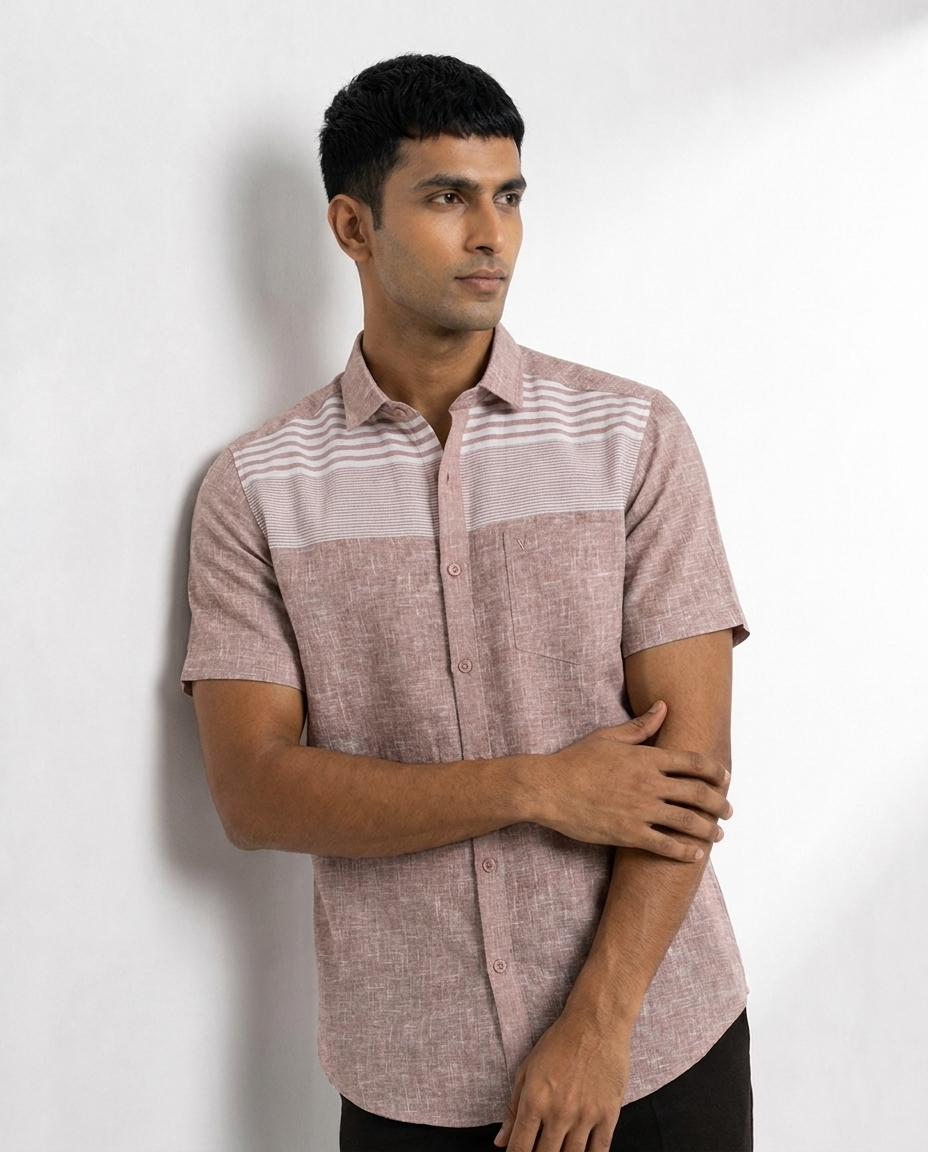 Layered Stripe Yoke Shirt