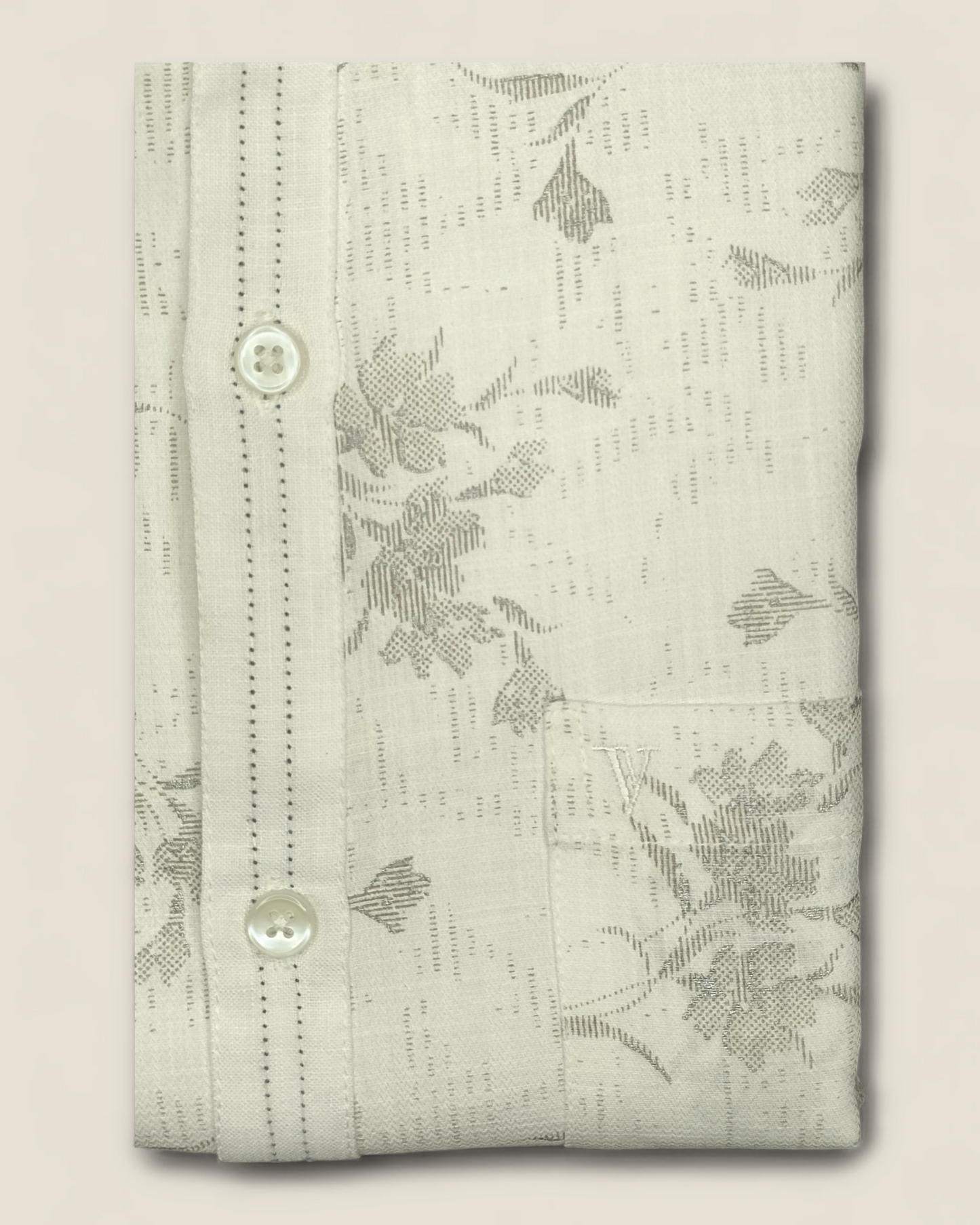 Men’s Floral Pattern Half Sleeve Shirt