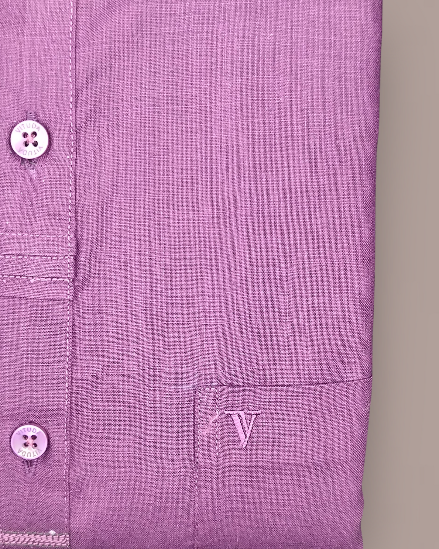 Men’s Full Sleeves Lavender Cotton Party Wear Shirt