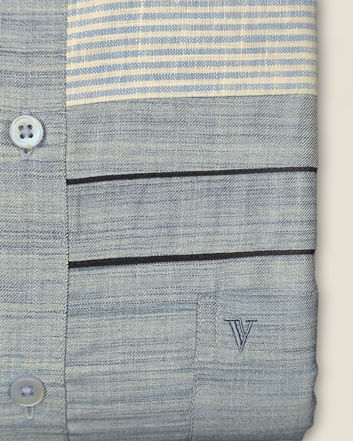 Men’s Light Blue Full Sleeves Party Wear Shirt – Contemporary Ethnic Fusion