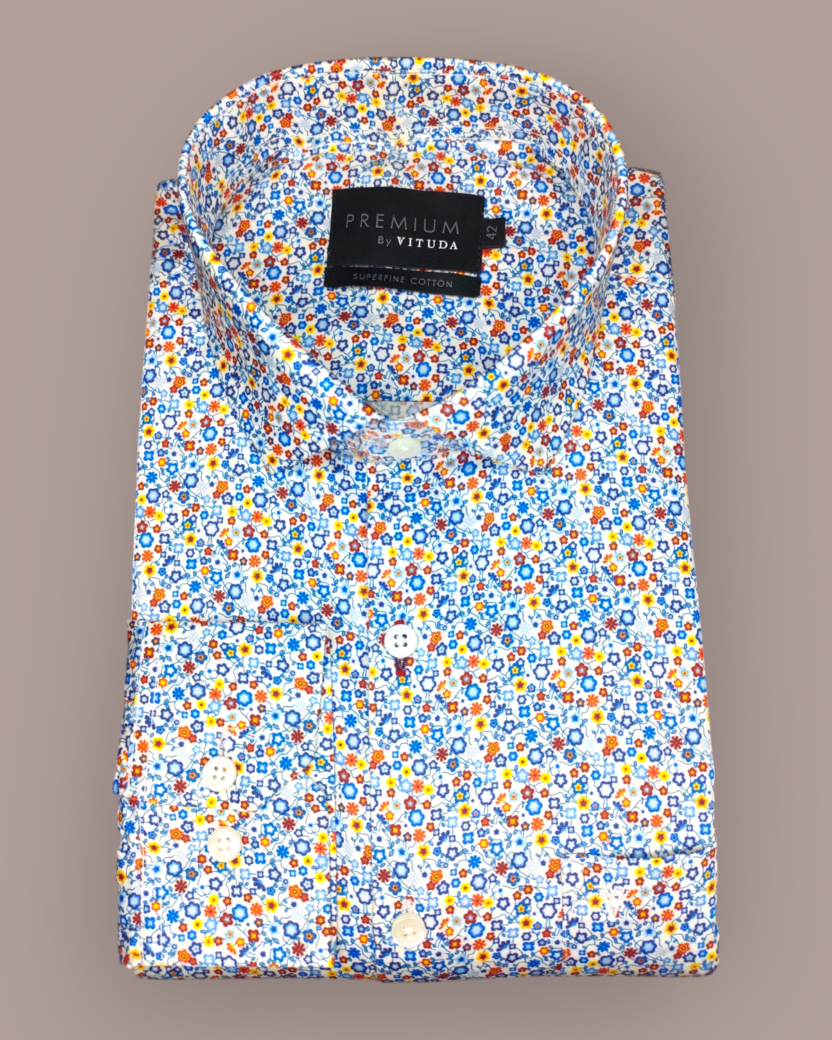 Men's Full Sleeves Premium Multi-Color Floral Printed Superfine Cotton Shirt