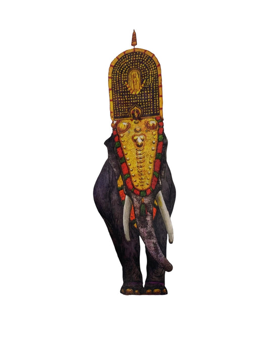 Men’s White Full Sleeve Linen Shirt with Elephant Print – Onam Special Edition