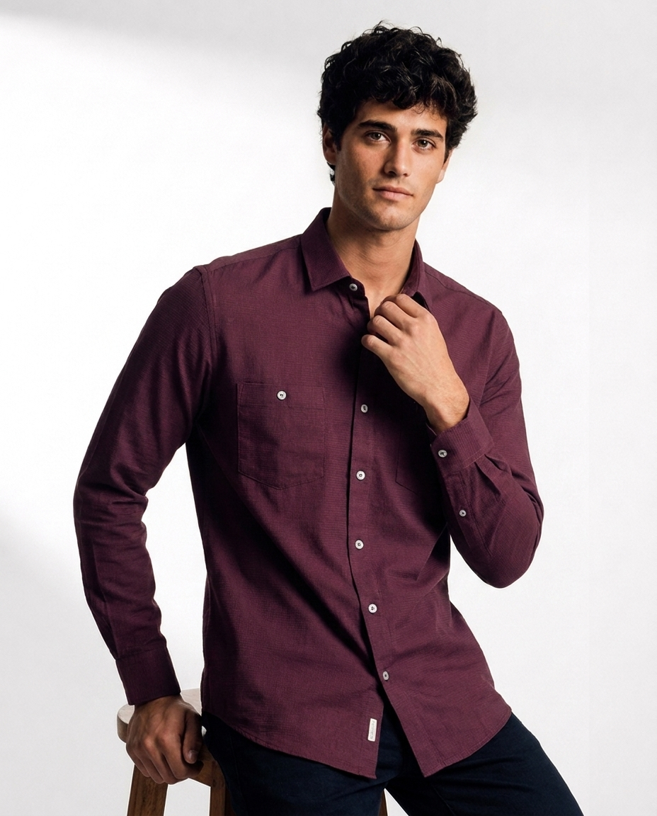 Fine Weave Textured Shirt