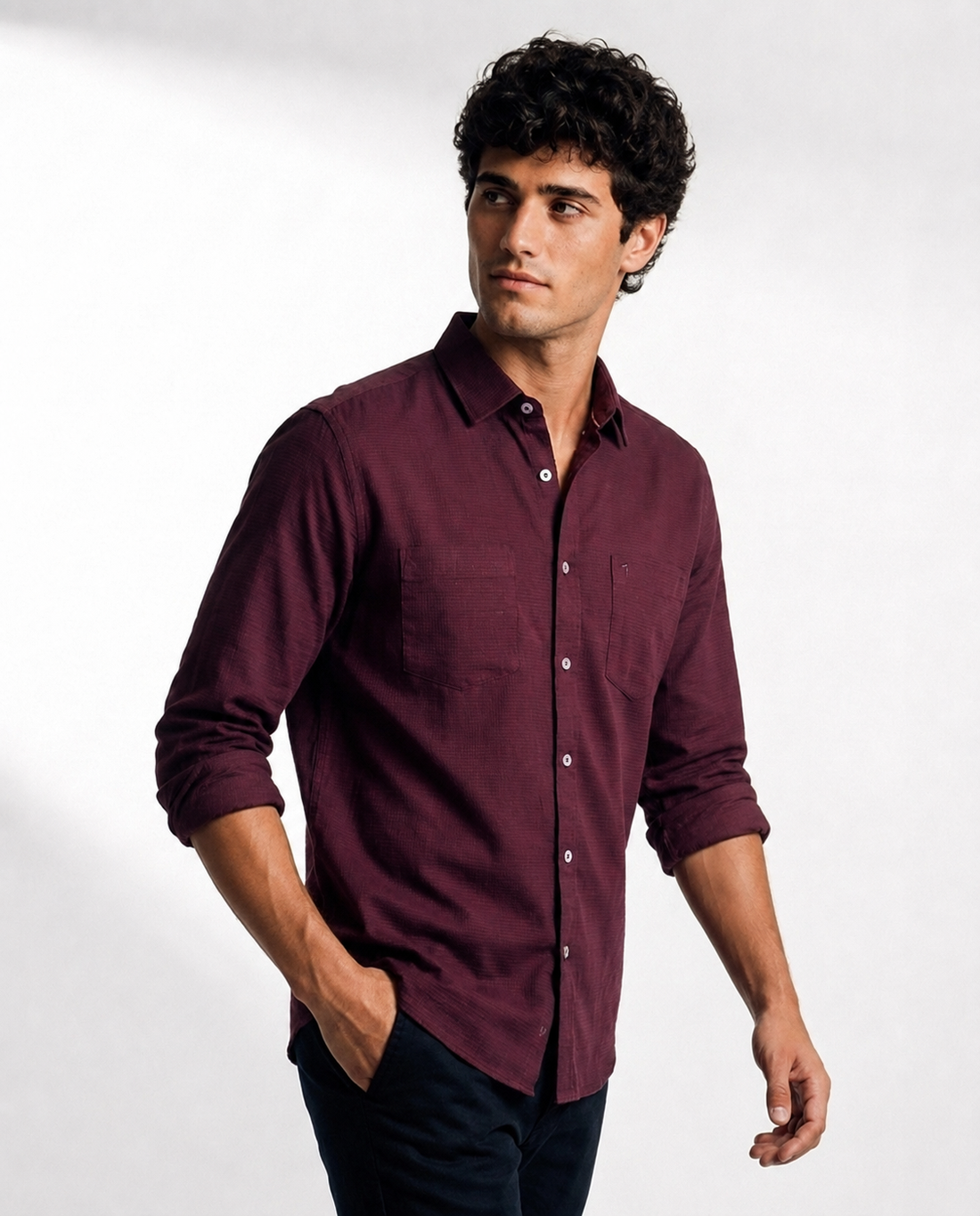 Fine Weave Textured Shirt