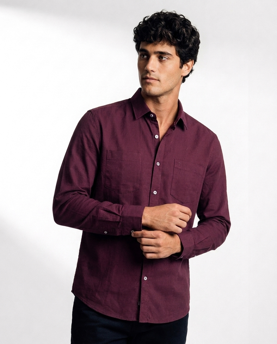 Fine Weave Textured Shirt