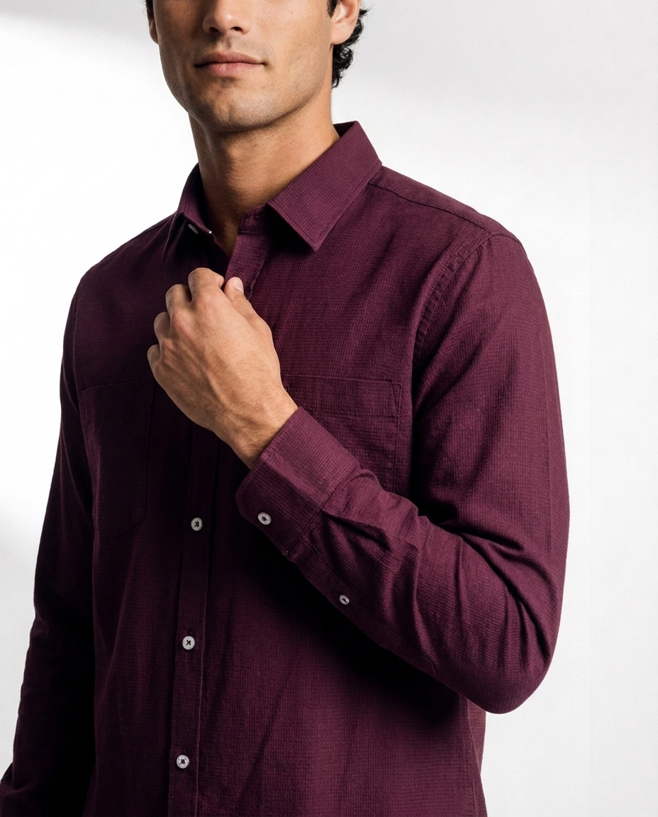 Fine Weave Textured Shirt