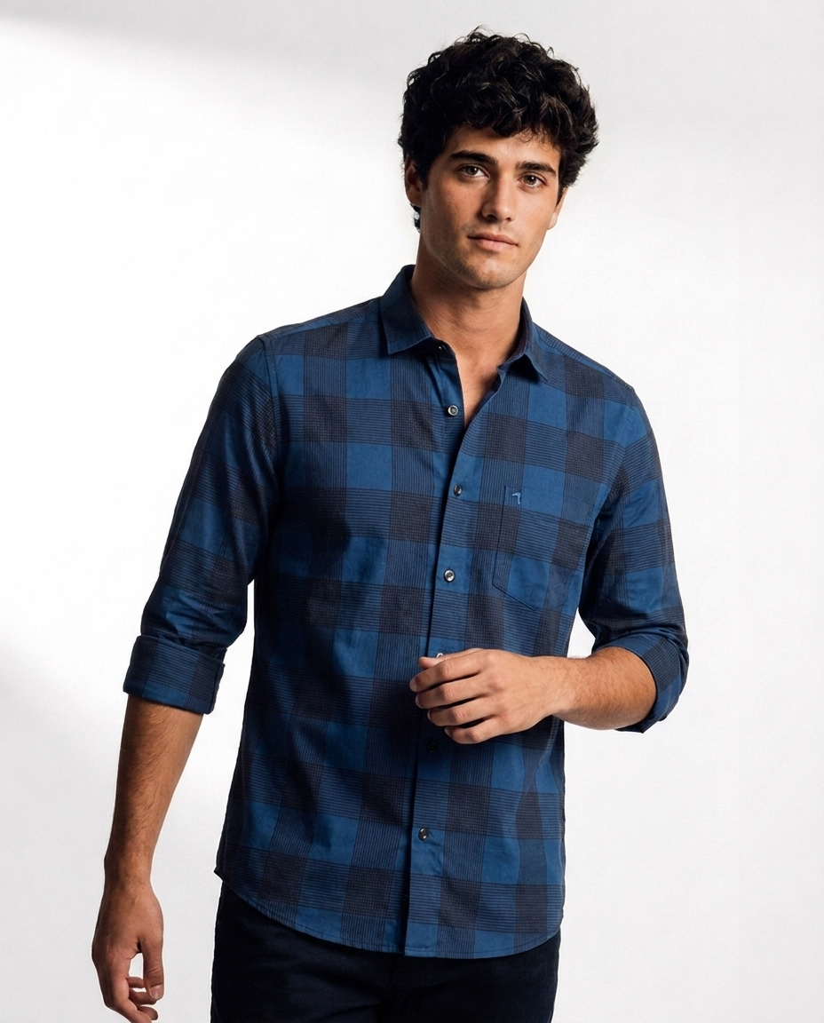 Bold Grid Check Shirt