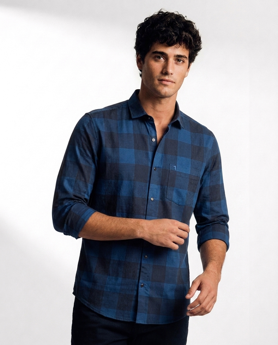 Bold Grid Check Shirt