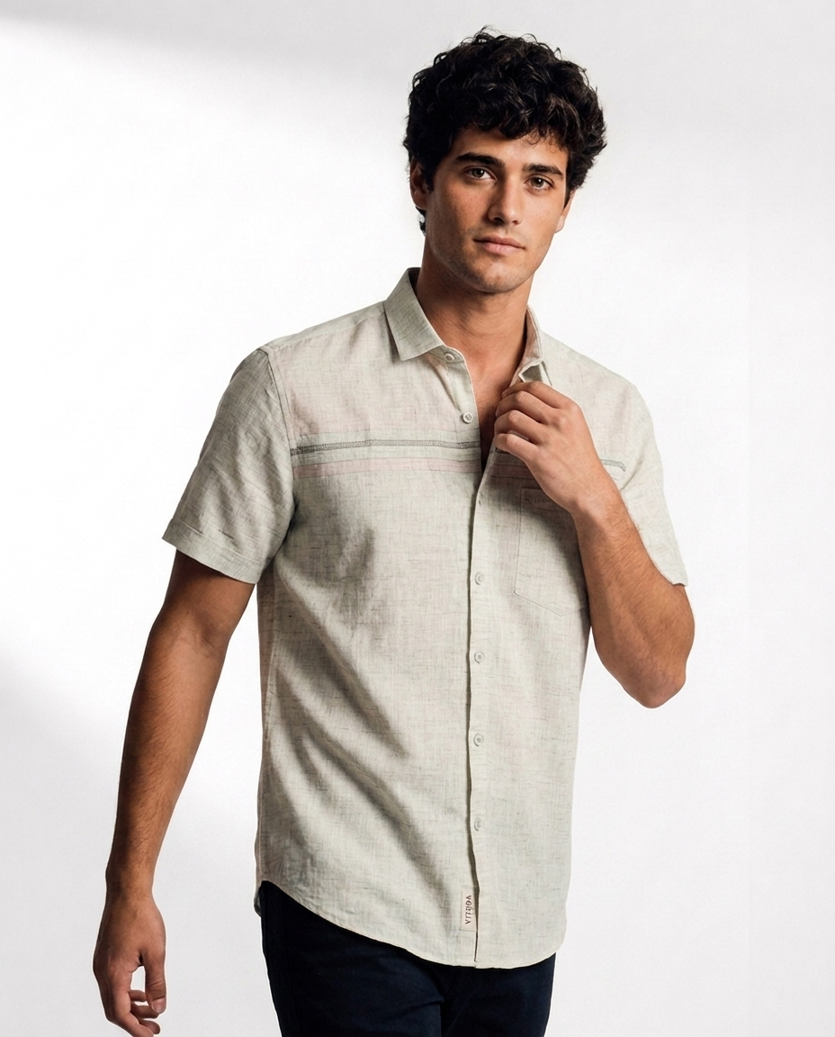 Lace Insert Panel Shirt