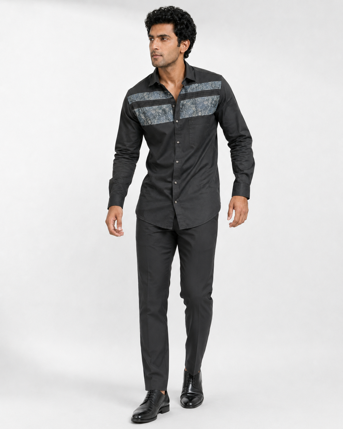 Floral Double-Panel Shirt