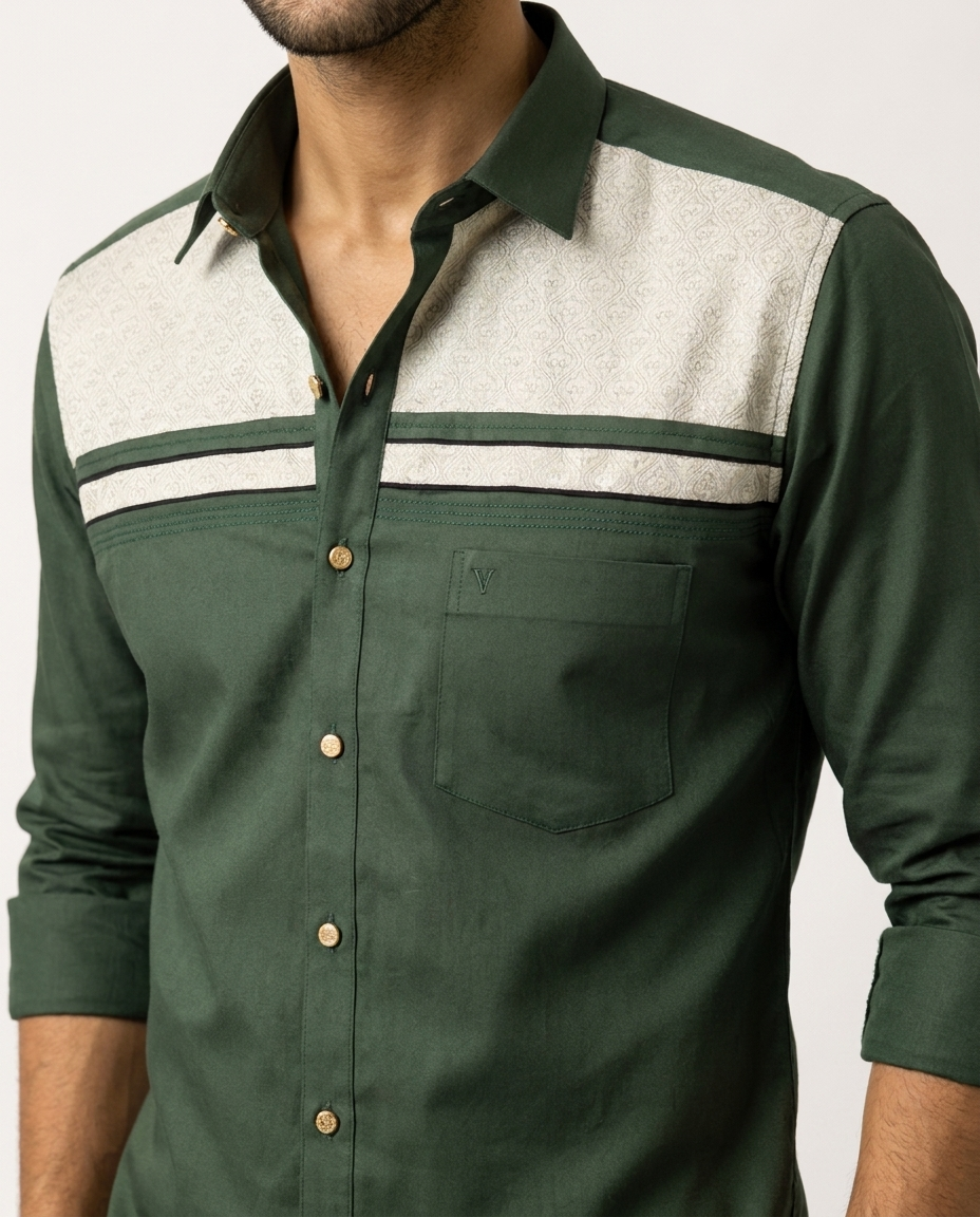 Jacquard Twin-Band Shirt