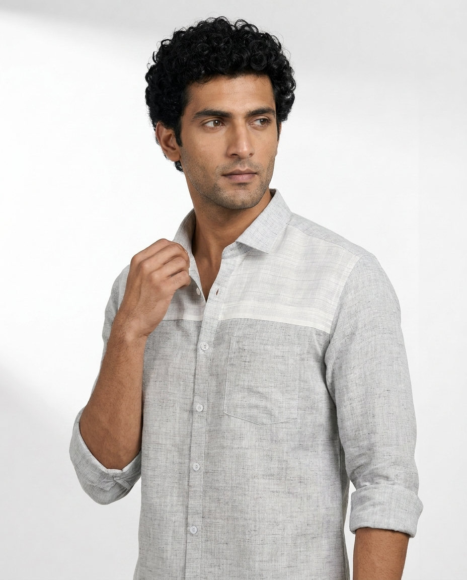 Contrast Yoke Panel Shirt