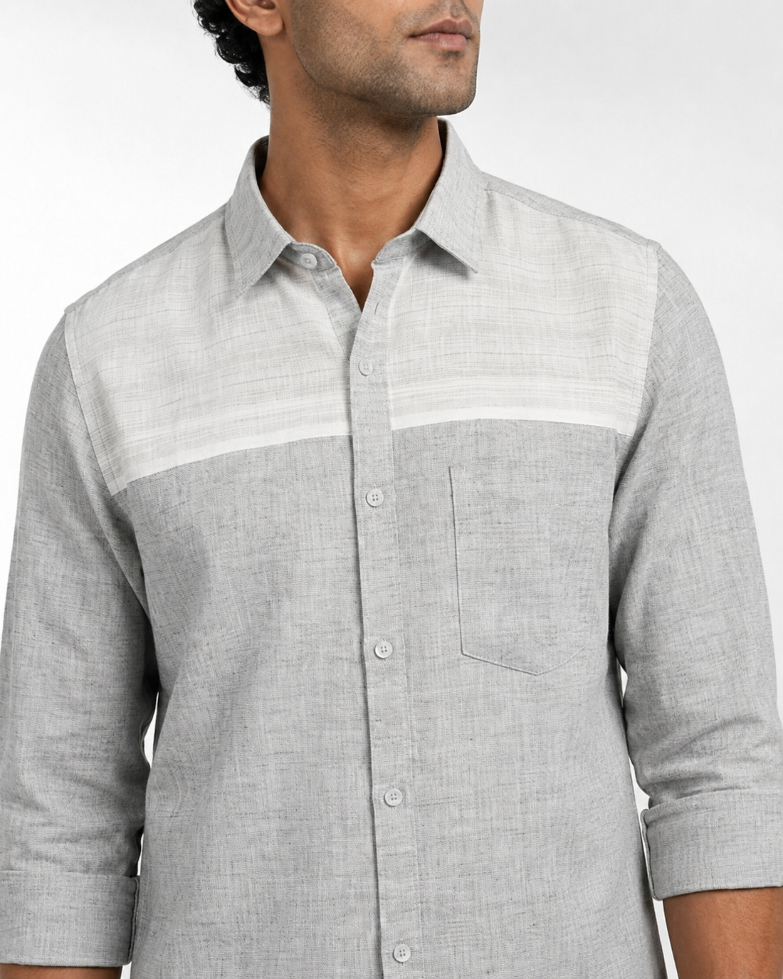 Contrast Yoke Panel Shirt