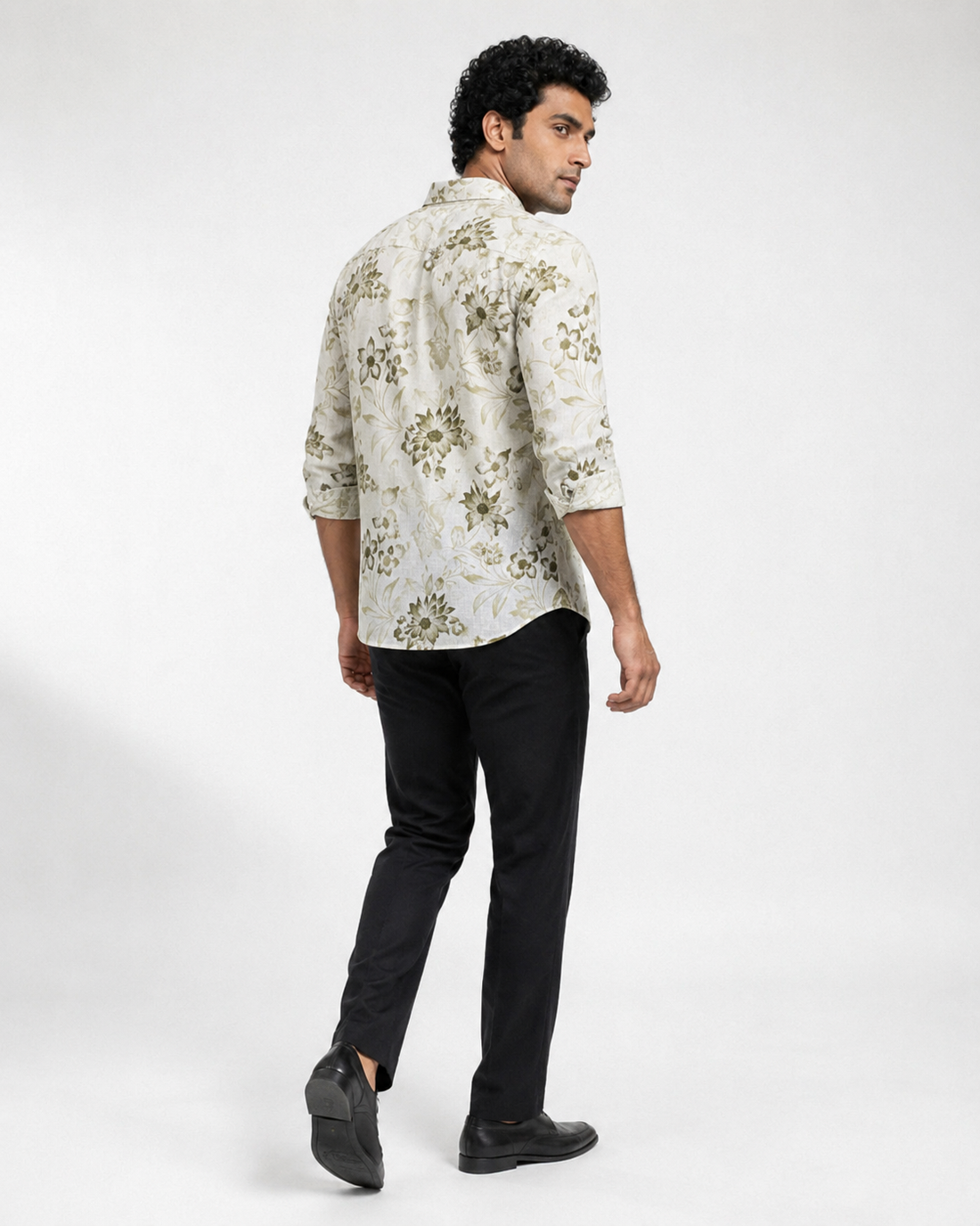 Watercolor Botanical Print Shirt