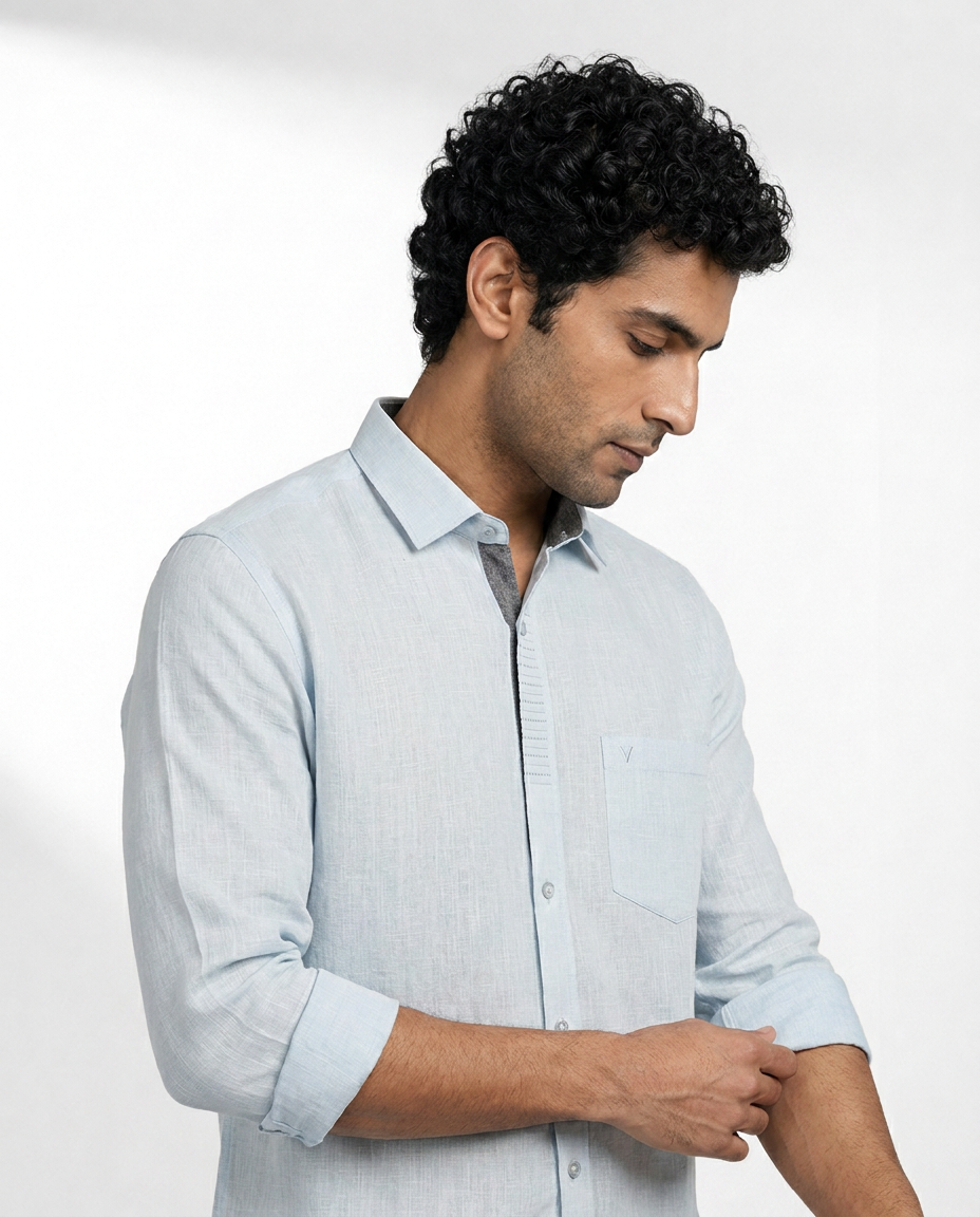 Hidden Placket Detail Shirt