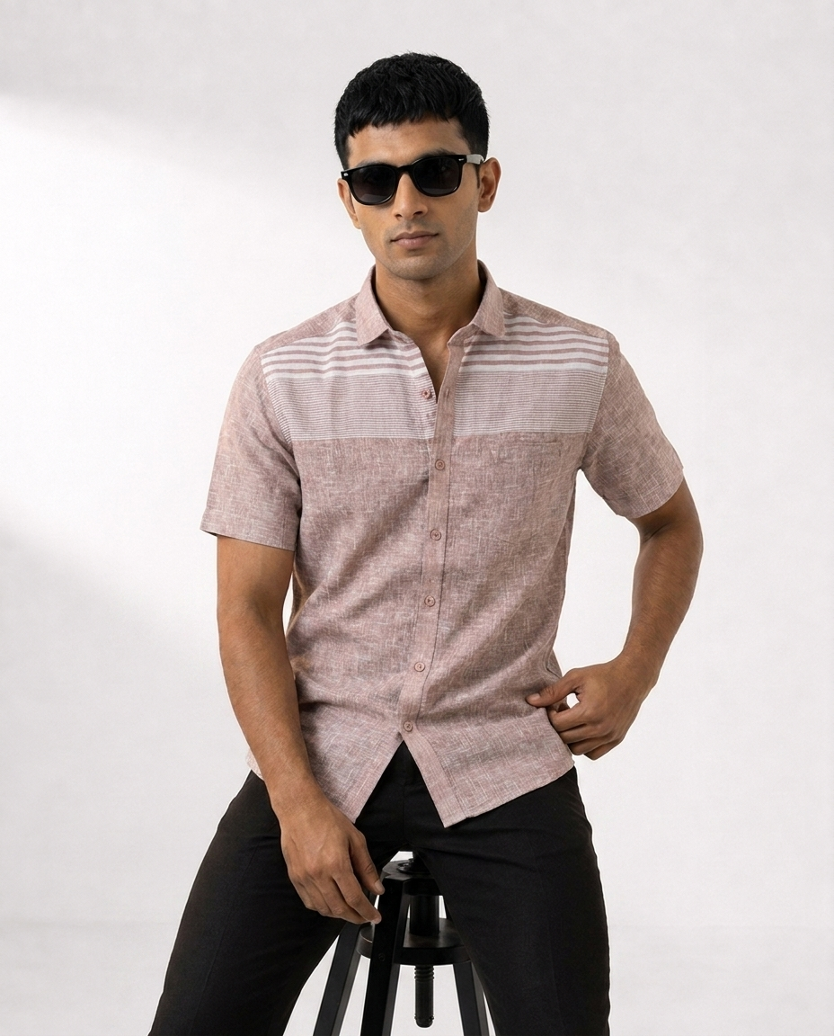 Layered Stripe Yoke Shirt