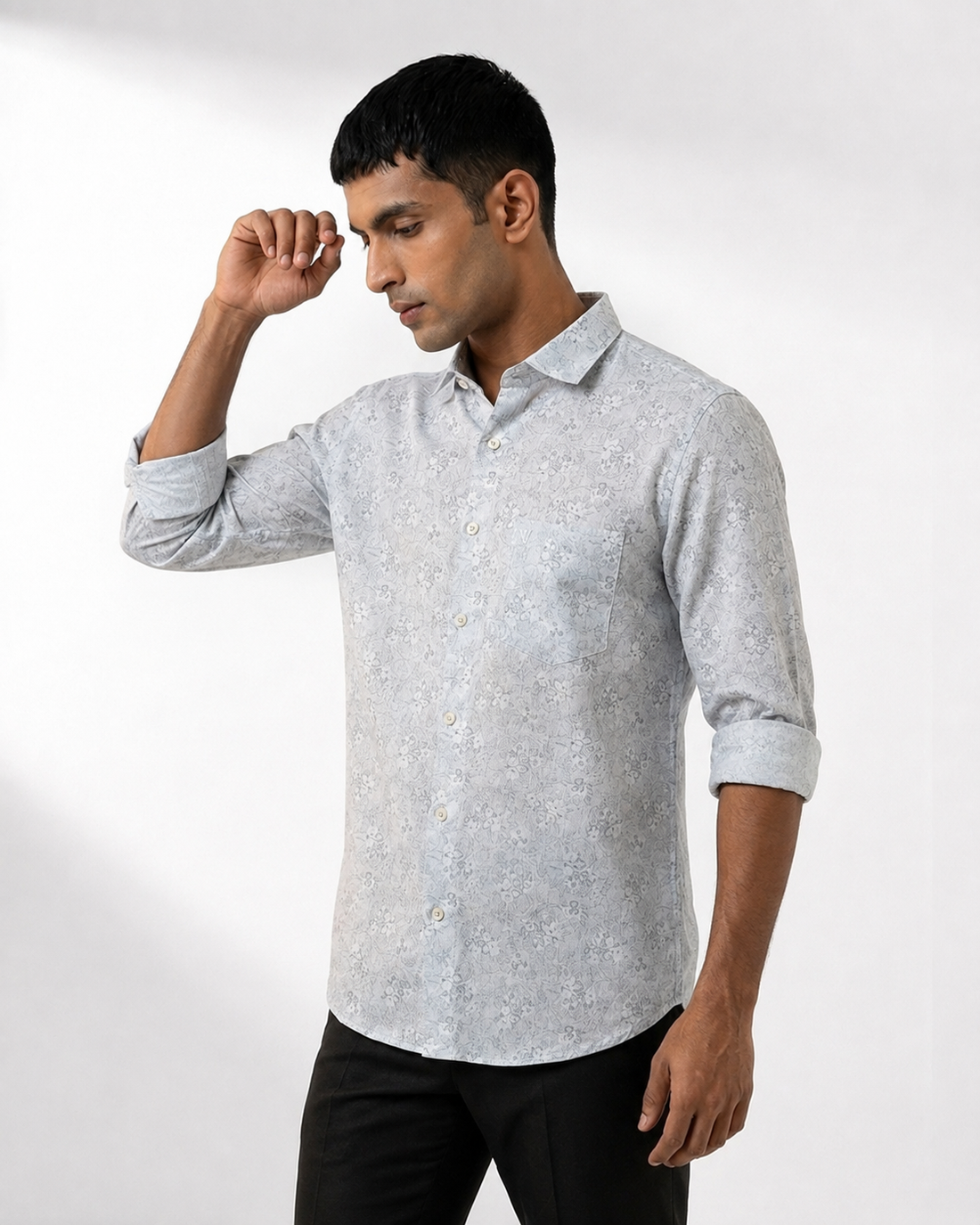 Delicate Floral Print Shirt