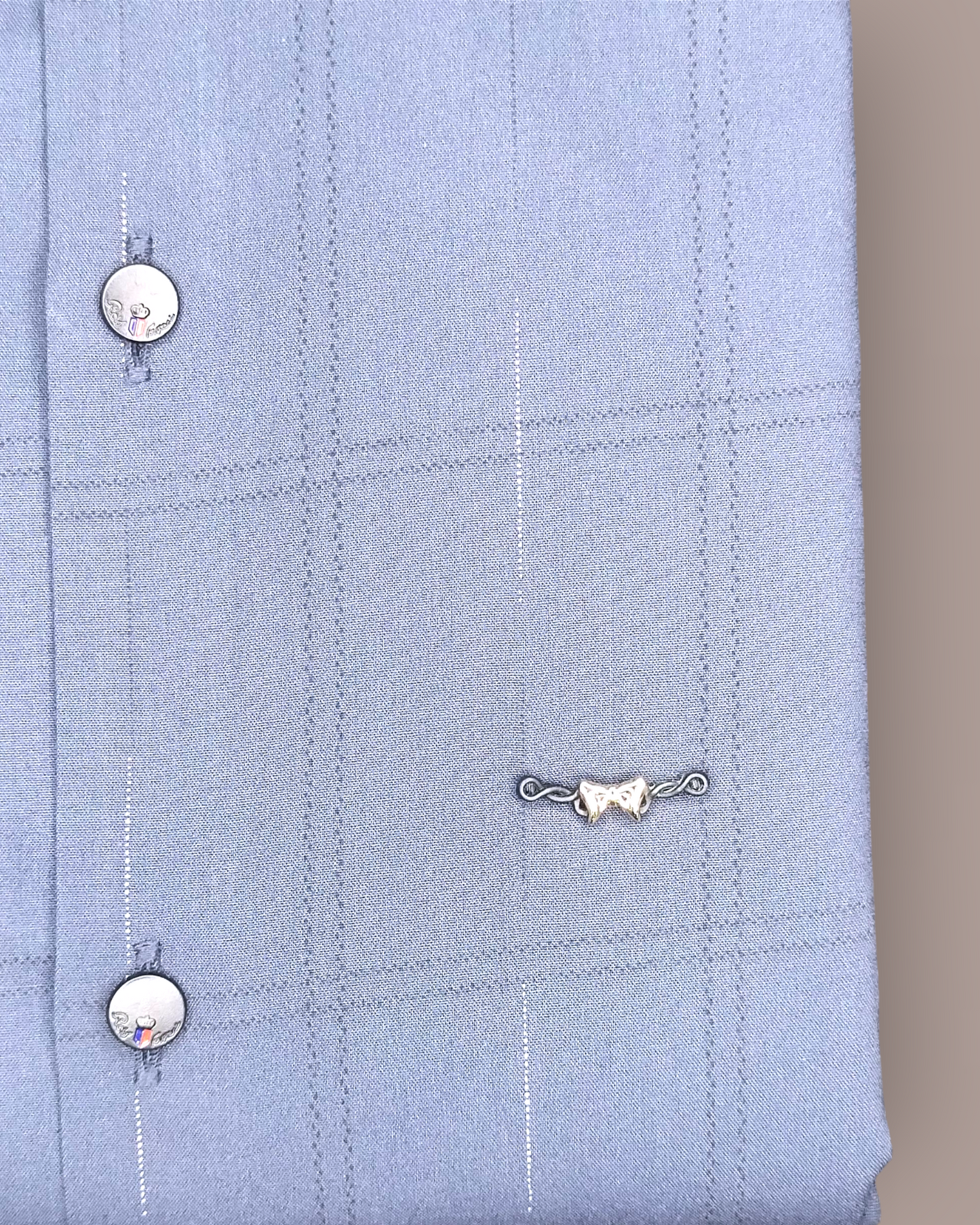 Men’s Grey Checkered Half Sleeve Shirt