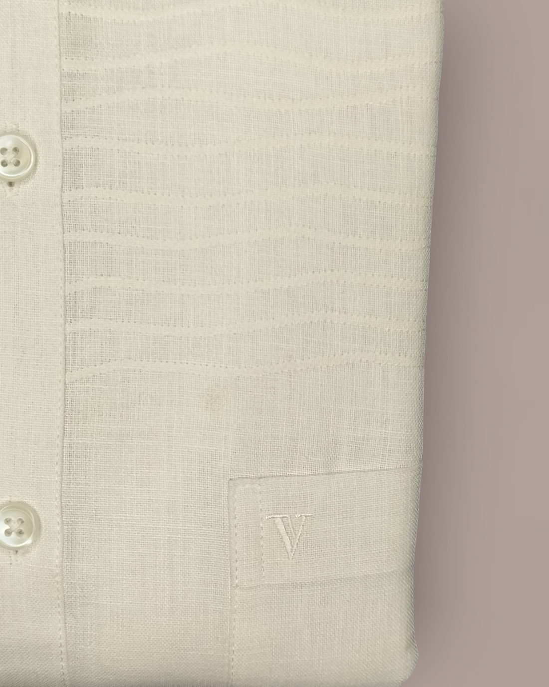 Men's Full Sleeves Party Wear Shirt - Textured White Shirt