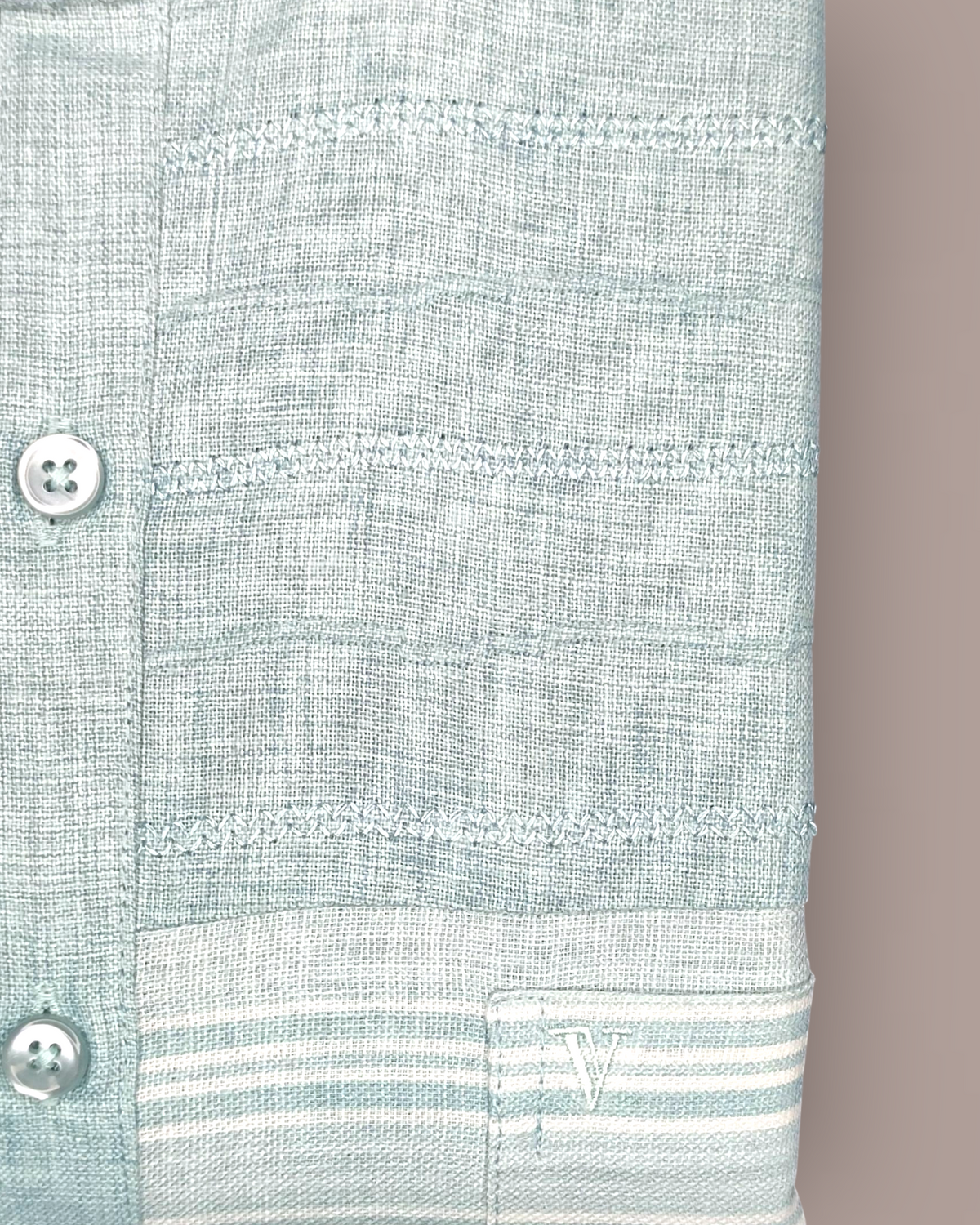 Men's Half Sleeves Party Wear Shirt – Mint Green Jacquard Elegance