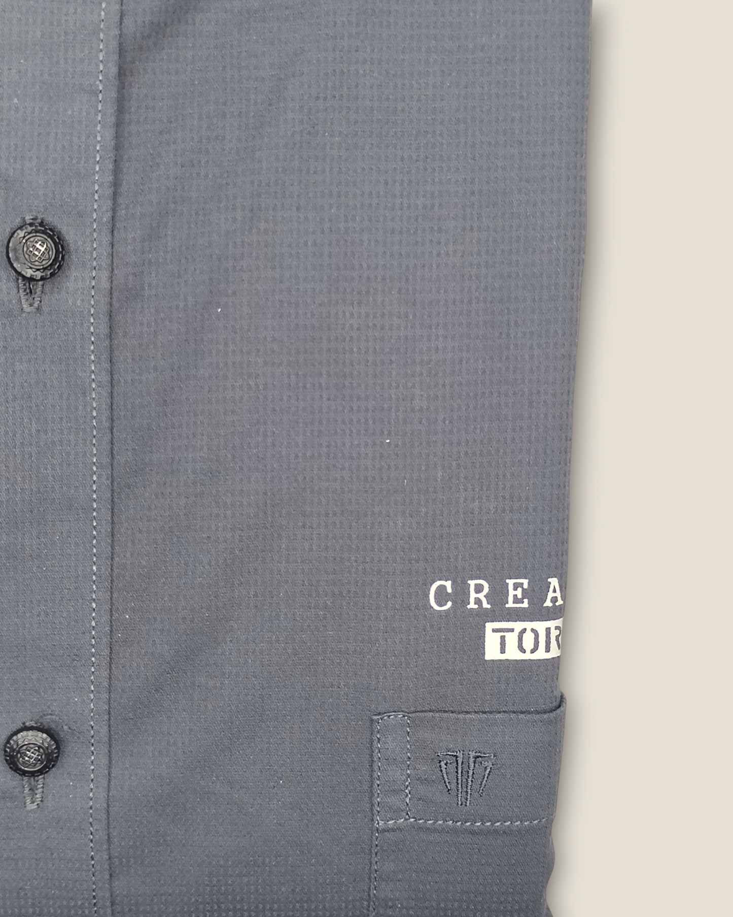 Men's Full Sleeves Smart Casual Shirt – Grey | Premium Cotton Blend | Classic Fit