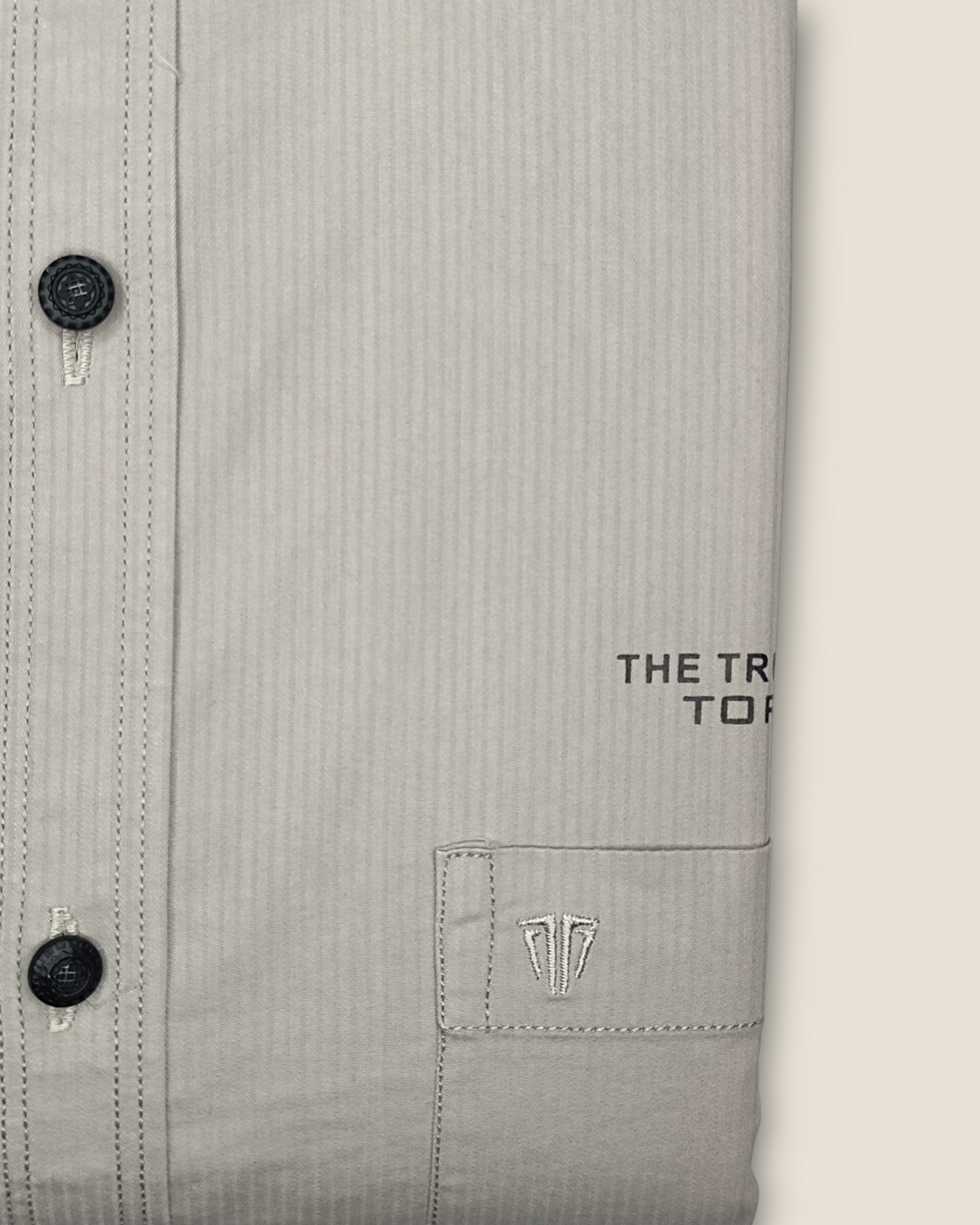 Men's Full Sleeves Smart Casual Shirt – Light Grey | Premium Cotton Blend | Classic Fit