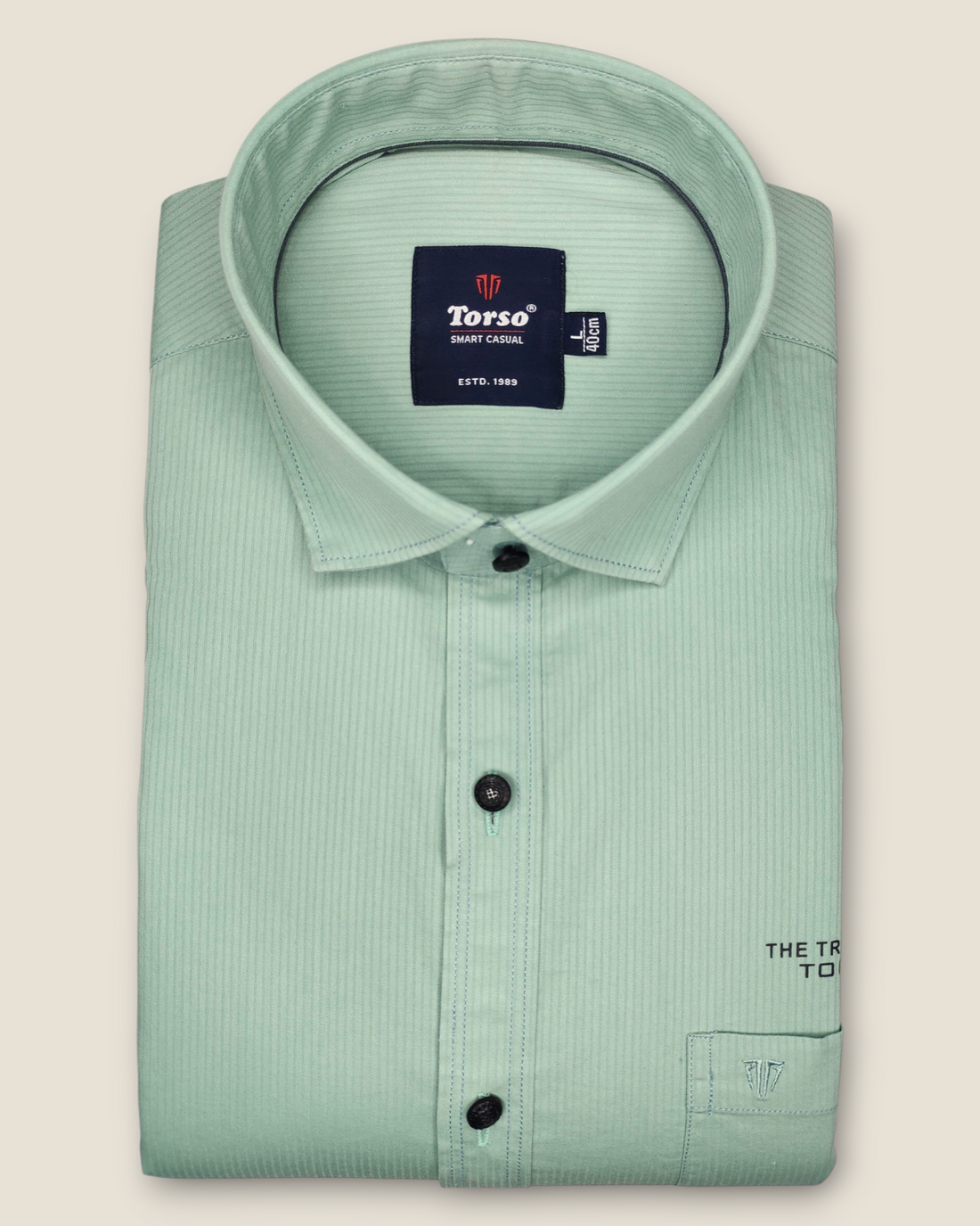 Men's Full Sleeves Smart Casual Shirt – Green | Premium Cotton Blend | Classic Fit