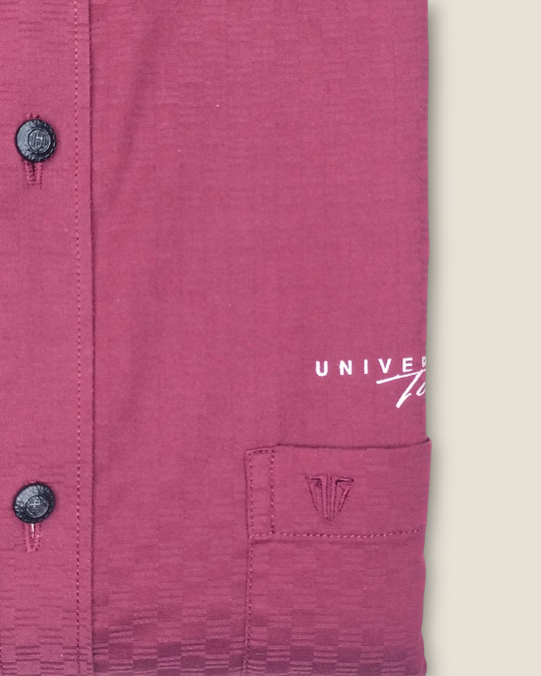 Men's Full Sleeves Smart Casual Shirt – Wine Colour | Premium Cotton Blend | Classic Fit