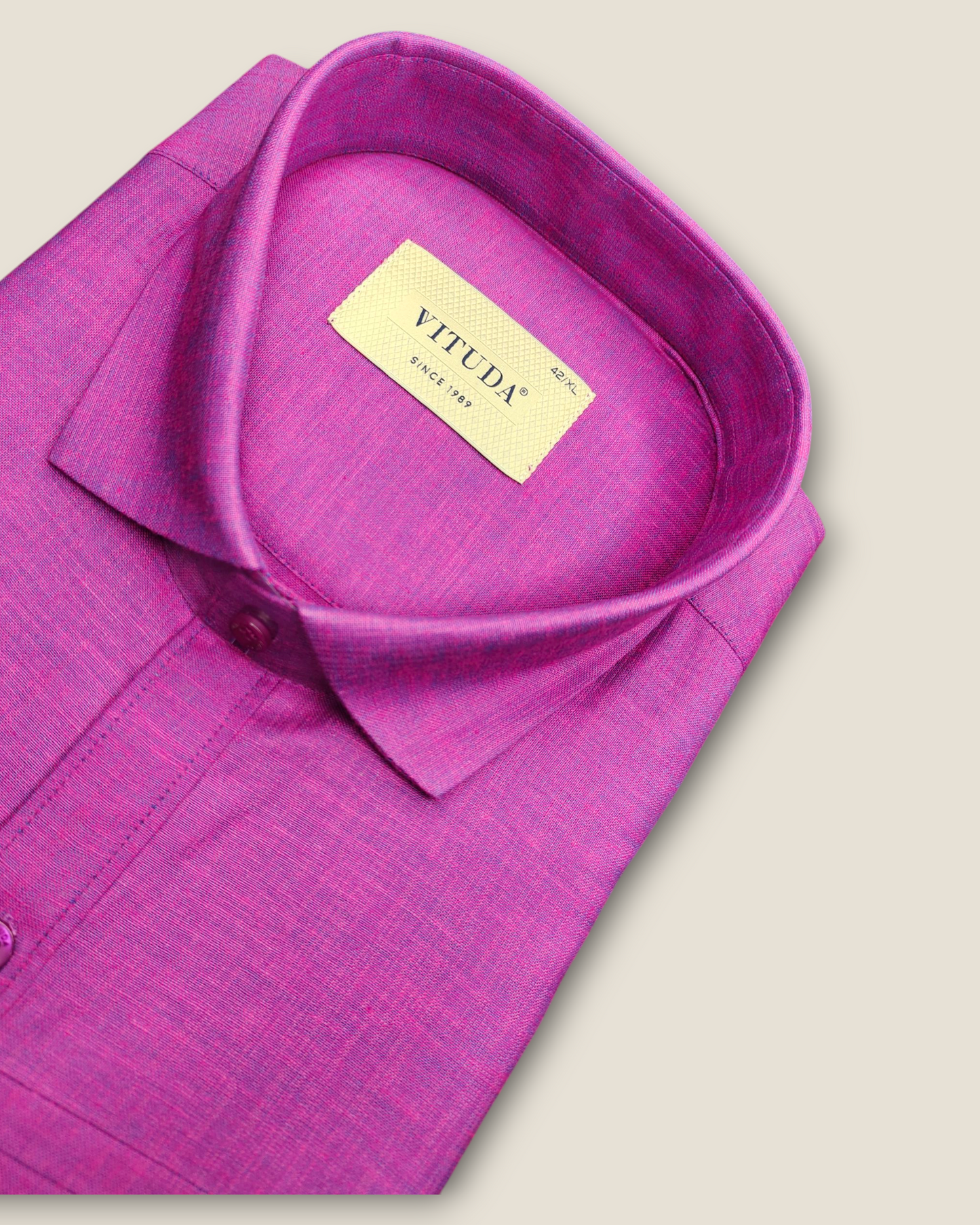 Men's Half Sleeves Magenta Party Wear Shirt – Bold & Stylish