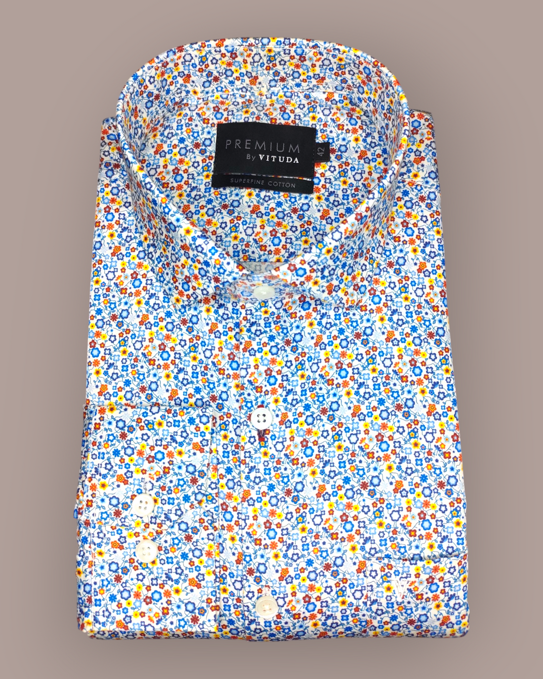 Men's Full Sleeves Premium Multi-Color Floral Printed Superfine Cotton Shirt