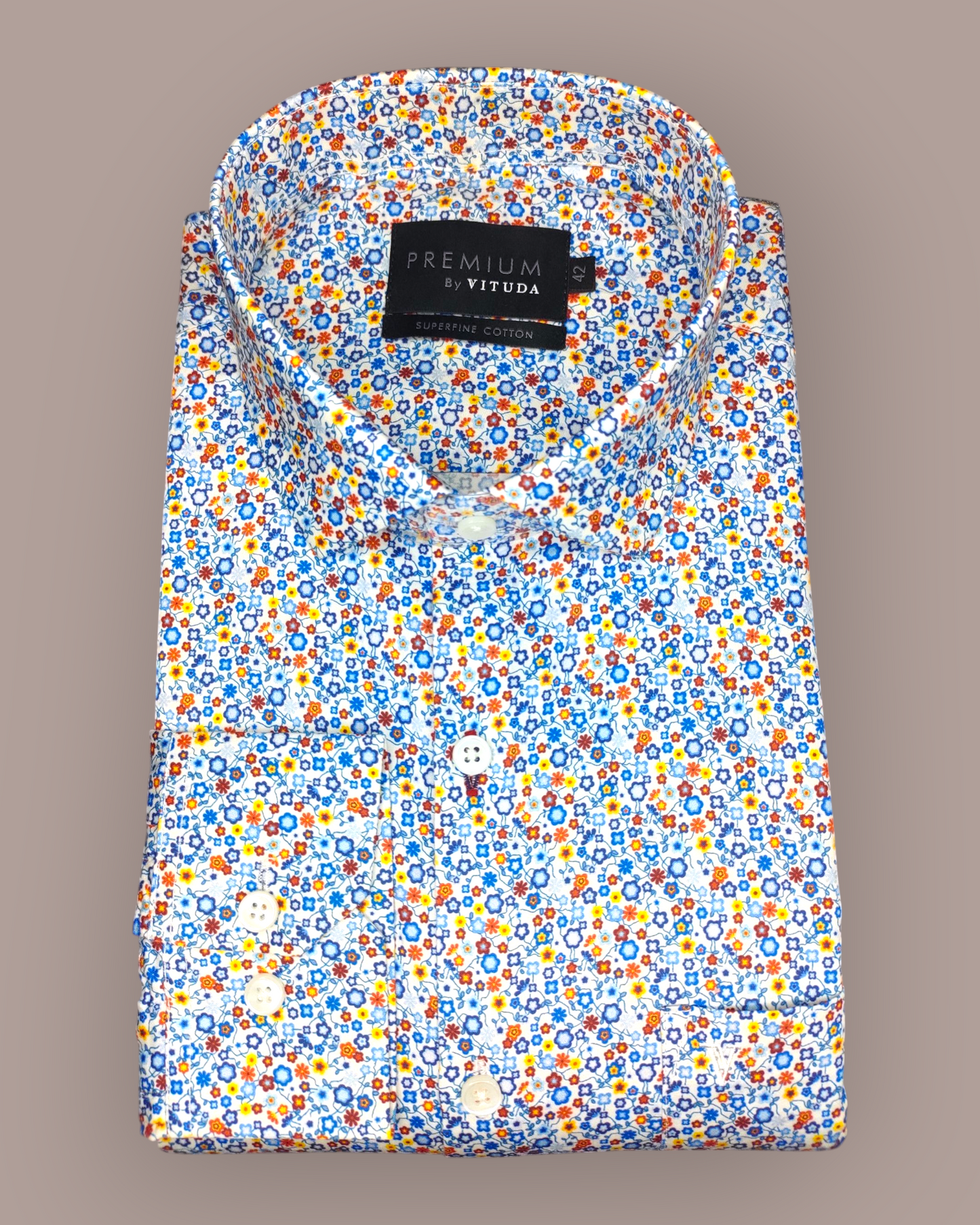 Men's Full Sleeves Premium Multi-Color Floral Printed Superfine Cotton Shirt