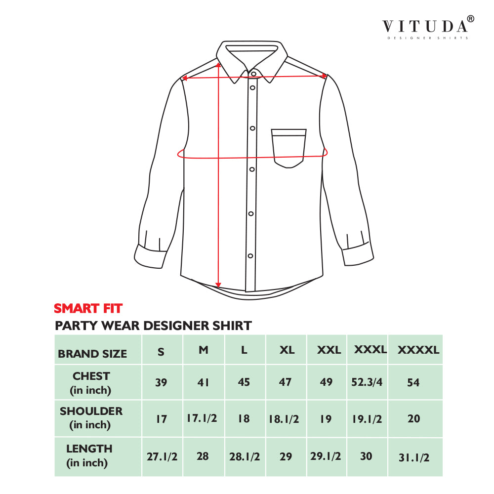 Men's Full Sleeves Abstract Printed Shirt – Beige, White & Blue Accents